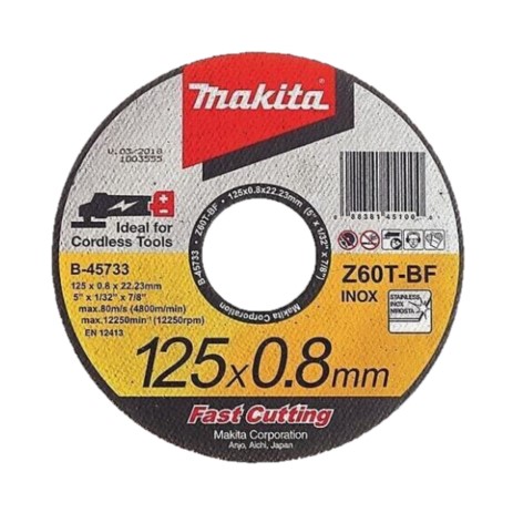 Disque à tronçonner pour inox 125mm - Makita B-45733