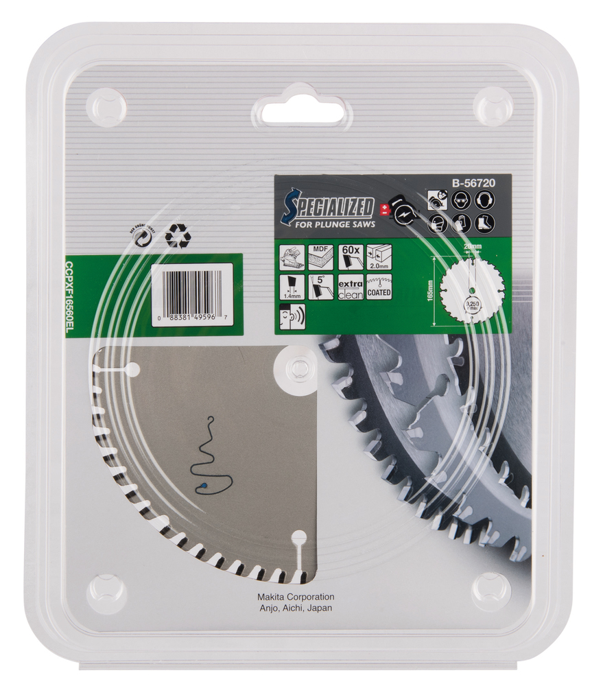 Lame de scie circulaire MD stratifié 165 x 20 - Makita B-56720 – Image 2