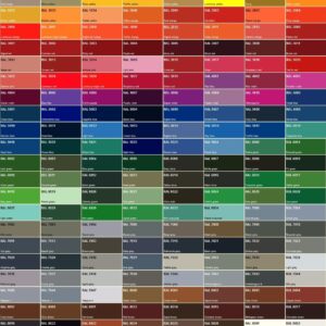 Palette de couleur RAL