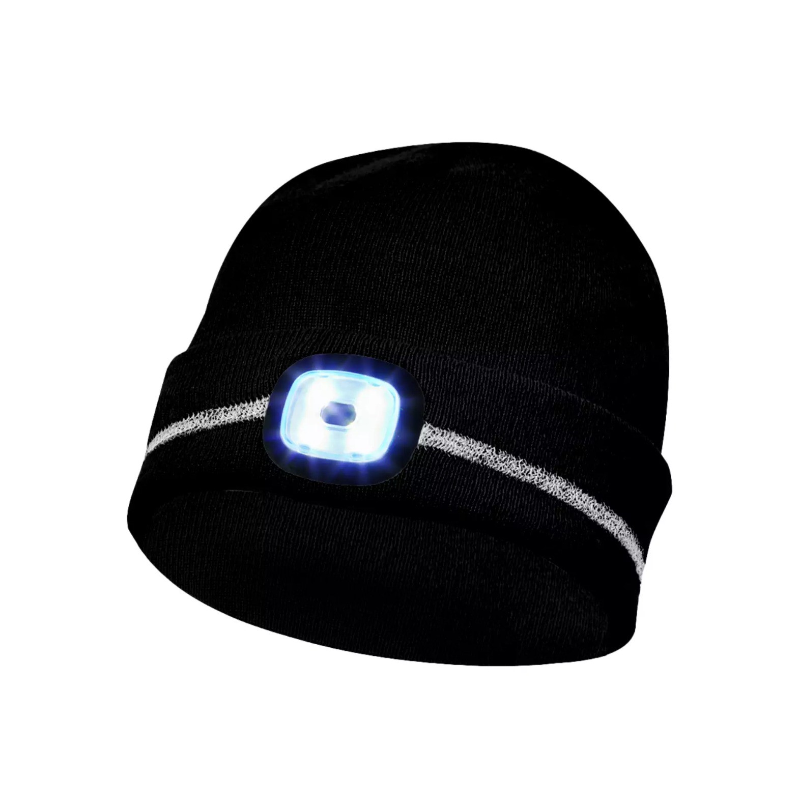 Bonnet d'hiver avec lampe LED