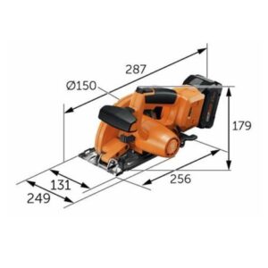 Fein scie circulaire sans fil -F-Iron Cut 57 AS