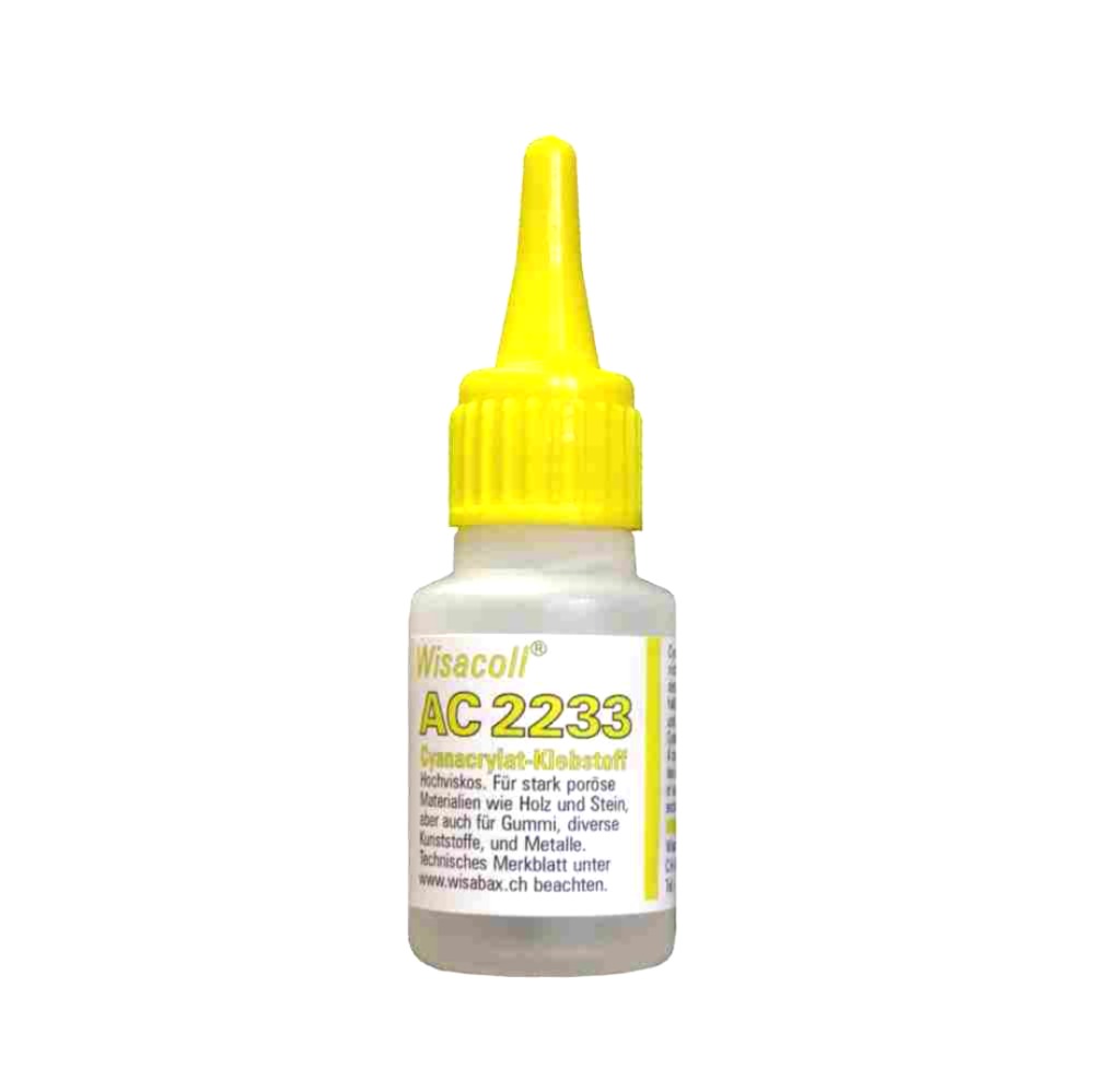 Colle ultra rapide cyanoacrylate épaisse Wisacoll AC2233