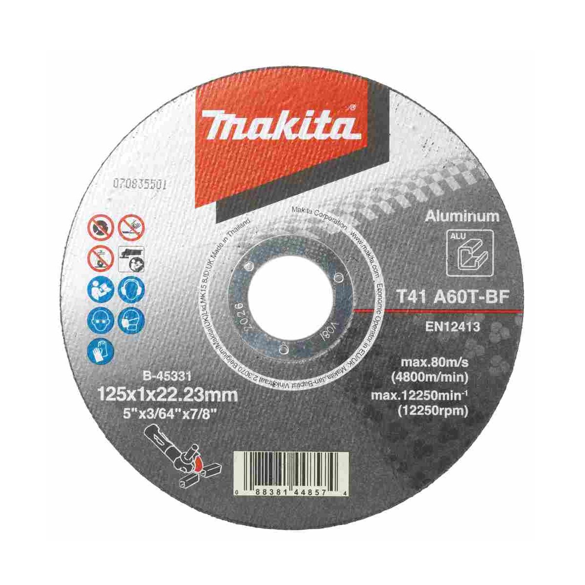 Disque à tronçonner pour aluminium 125mm - Makita B-45331